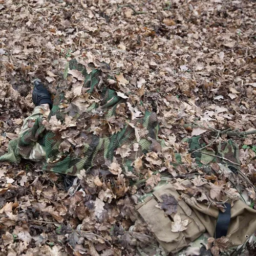 Vista 5 de Velo de Francotirador, Bufanda Táctica de Malla de Camuflaje para Caza, Tiro, Fotografía Silvestre, Actividades Militares al Aire Libre