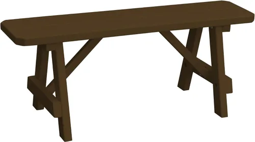 Vista 59 de Furniture Barn USA Pine - Banco tradicional de 2 pies, color negro