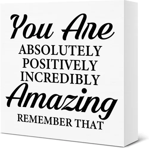 Vista 15 de Don't Worry 'bout a Thing Wooden Box Sign Desk Decor for Women Friends All Right