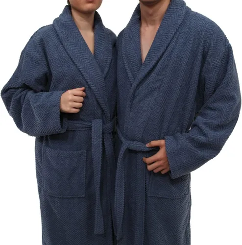 Vista 7 de Linum Home Textiles - Bata de baño unisex 100% algodón turco, color rosa, XL, pata de gallo, L XL