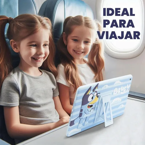 Vista 3 de Bluey Funda para iPad para Niños - Funda 10.2 para iPad de 9ª/8ª/7ª Generación - 2019/2020/2021 Funda para Tablet con Soporte, Protector de Silicona