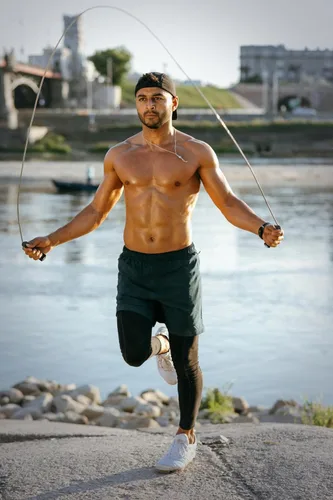 Vista 7 de Cuerda de saltar con peso (1 libra) – Cuerda de saltar de velocidad de rodamiento de bolas sin enredos para artes marciales mixtas boxeo, pérdida