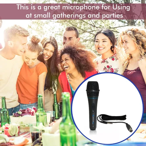Vista 6 de Technical Pro MK75 Micrófono dinámico con cable XLR de 10 pies a ¼ de pulgada - Grado profesional, cardioide, carcasa de metal duradera, ideal