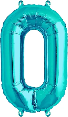 Vista 10 de Globos de números grandes de 40 pulgadas, globos del número 0 para decoraciones de fiesta de cumpleaños Número 0-espacio de color degradado