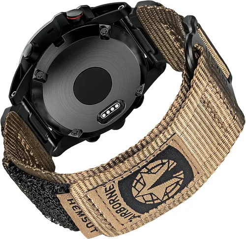Vista 14 de Compatible con la Correa de Reloj Garmin, Correa Deportiva de Nylon Super Resistente con Diseño de Bucle Tejido