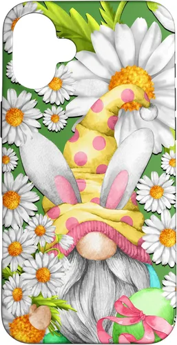 Vista 23 de Funny Easter Gnome Graphic for Women Teachers and Daisy Mom Case for iPhone 17