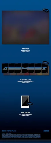 Vista 4 de ATEEZ Zero : Fever Part.2 [Z ver.] (6º Mini álbum) [Pedido anticipado] CD+folleto de fotos+Póster plegado+Otros con seguimiento,Pegatinas
