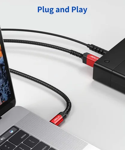 Vista 7 de JSAUX Cable USB C a USB B 3.0 de 6.6 pies