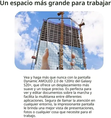 Vista 5 de Samsung Galaxy S20+ 5G, versión estadounidense, 128 GB - Desbloqueado (renovado)