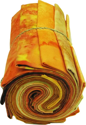 Vista 3 de Hoffman Batik 1895 Acuarela Fat Quarter Bundle 12pcs Tierra