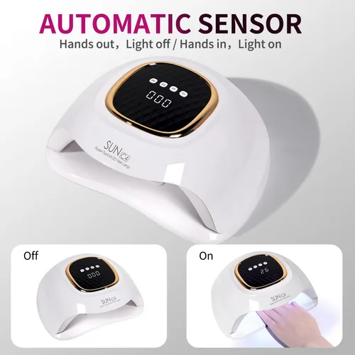 Vista 3 de MIRAGE LAYON Lámpara de Uñas UV - Secado Rápido, Potente y Eficiente, Lámpara LED de Uñas con 4 Ajustes de Tiempo y Sensor Automático Infrarrojo