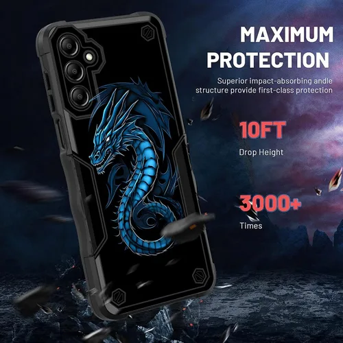 Vista 377 de Funda para Galaxy A14 5G, [Doble Capa][Protección contra Caídas de Grado Militar de 10 Pies] [Antideslizante] Funda Resistente a Prueba de Golpes