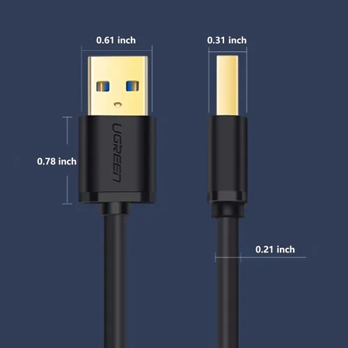 Vista 8 de UGREEN - Cable USB 3.0 A a A Cable tipo A a macho para transferencia de datos, disco duro, gabinetes, impresoras, módems, cámaras