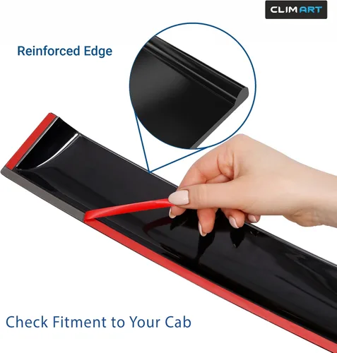 Vista 7 de CLIM ART - Deflectores de ventana inastillables increíblemente duraderos para Jeep Cherokee 2014-2023, deflectores de ventana originales con cinta