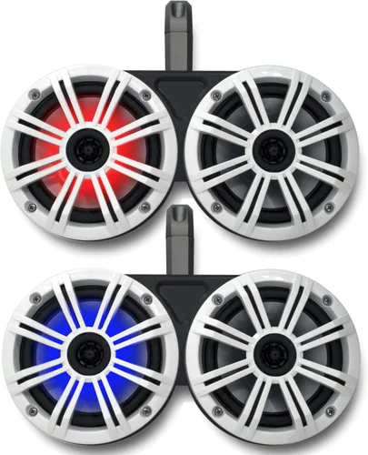 Vista 11 de KICKER Negro Dual Wake Tower System Charcoal 6,5" altavoces marinos RGB LED