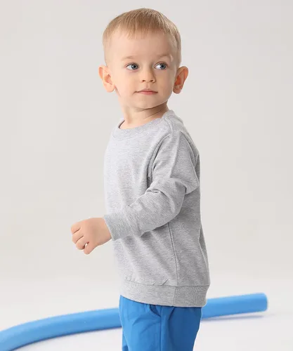 Vista 2 de GFQLONG Paquete de 2 sudaderas de algodón con cuello redondo para niños pequeños, camisetas de manga larga para bebé