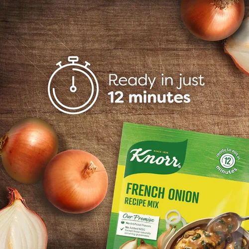 Vista 4 de Knorr Mezcla de sopa y receta de cebolla francesa para sopas, salsas y comidas simples Sin sabores artificiales 1.4 oz Para sopas calientes