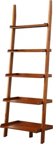 Vista 9 de Escalera para librero. De Convenience Concepts American Heritage, Madera Sólida, Negro