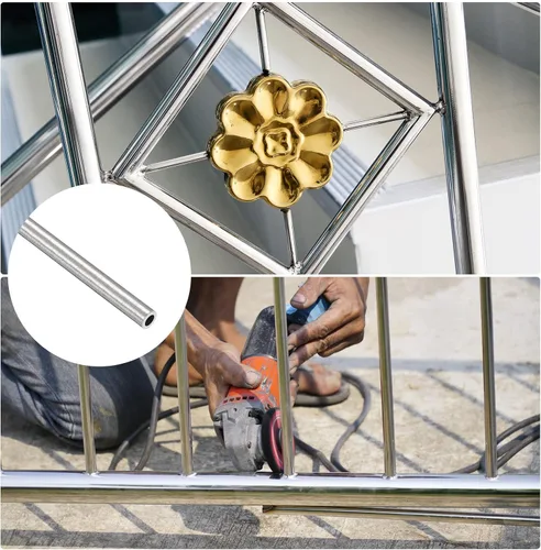 Vista 3 de METALLIXITY Tubo de acero inoxidable 304 (0.039 in de diámetro exterior x 0.008 in de pared T x 11.811 in de largo), tubo recto - para muebles