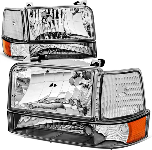 Vista 14 de Auto Dynasty Juego de Faros LED DRL 3D y Lámpara de Parachoques Compatible con Ford F-150 F-250 F-350 Bronco 1992-1996, Lado del Conductor