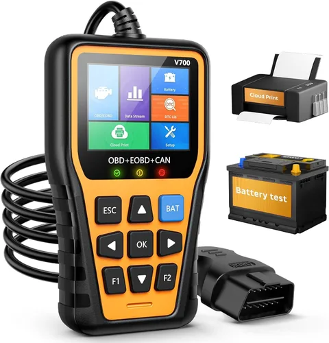 Vista 9 de Escáner OBD2 Lector de código de automóvil Soporte de prueba de voltaje Plug and Play Fixd Car CAN Herramienta de escaneo de diagnóstico Leer