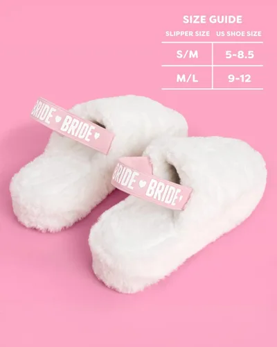 Vista 2 de xo, Fetti Pantuflas con correa de novia, piel blanca, decoraciones de despedida de soltera, sandalias para el día de boda, regalo de dama de honor