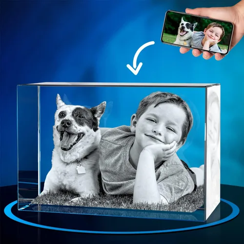 Vista 26 de ArtPix 3D Foto de cristal, regalos personalizados de Navidad para mujeres, esposa, ella, él, hombres, marido, abuela, gran regalo personalizado
