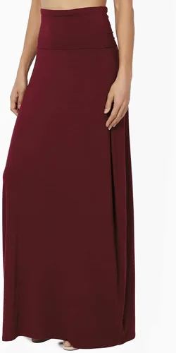 Vista 3 de TheMogan - Maxi falda larga para mujer, tallas S3XL