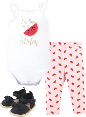 Vista 12 de Little Treasure - Conjunto unisex de mameluco de algodón, pantalón y zapatos para bebé Collar de ancla