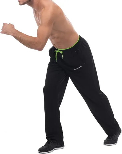 Vista 4 de CENFOR - Pantalones de deporte para hombre con bolsillos con parte inferior abierta, pantalones de entrenamiento para atletismo, trotar, entrenar