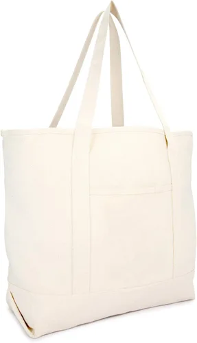 Vista 13 de Bolsa de mano de lujo con parte superior abierta de 22 pulgadas con bolsillo exterior