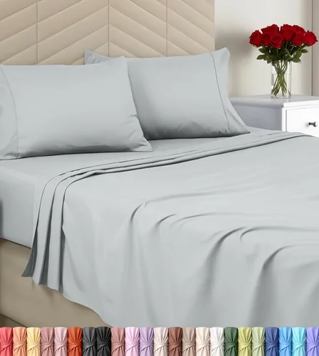 Vista 8 de Utopia Bedding - Juego de sábanas, tamaño individual, microfibra cepillada, suaves, esquinas profundas, incluye 1 encimera, 1 bajera y 1 fundas