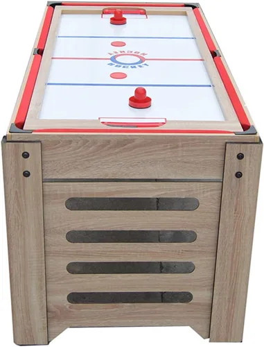 Vista 22 de Hathaway Madison - Mesa multijuego 6 en 1 de 54 pulgadas, ideal para salas de juegos familiares, incluye billar, futbolín, hockey deslizante, tenis