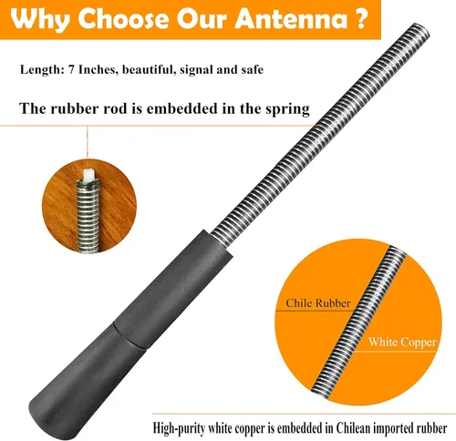 Vista 7 de Reemplazo de antena de 7 pulgadas para Mazda 5 (1999-2015)
