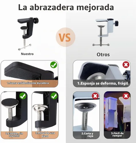 Vista 4 de SUNMON Shure SM7dB - Soporte de micrófono con brazo de brazo – brazo de micrófono con cubierta de micrófono de espuma compatible con Shure SM7dB