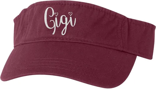 Vista 35 de Go All Out Gigi Idea de regalo para abuela, tía, coleta, visera bordada, sombrero para papá