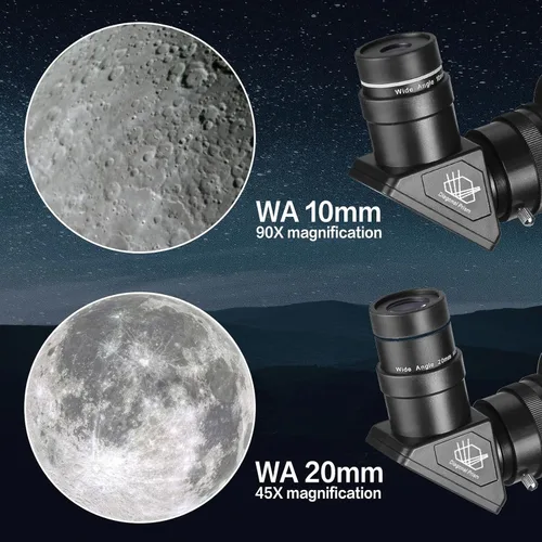 Vista 4 de Telescopios para adultos Astronomía, 3.150 in de apertura 35.433 in telescopio refractor profesional para niños y principiantes, telescopio de viaje