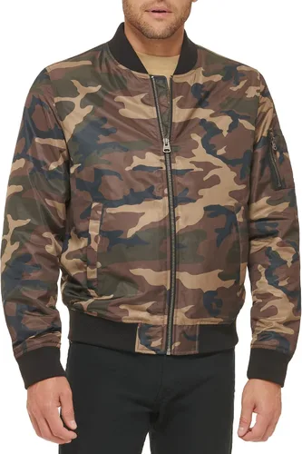 Vista 18 de Levi's MA-1 Flight chamarra satinada sin relleno para hombre