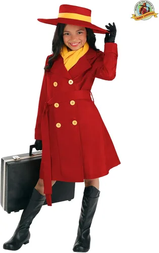 Vista 2 de Disfraz de Carmen Sandiego para niños Disfraces de programas de TV