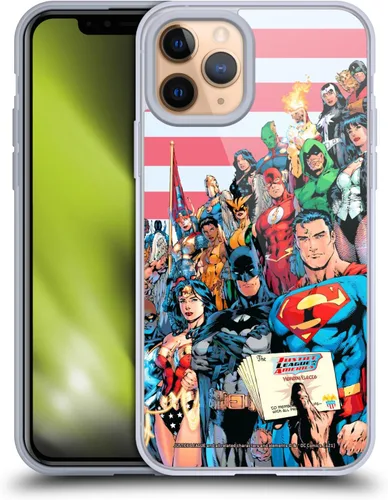 Vista 177 de Head Case Designs Funda de gel con licencia oficial de la Liga de la Justicia DC Comics #10 Darkseid War Comic Book Cover