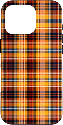 Vista 20 de Tartan Fall Plaid Halloween Orange Black Thanksgiving Autum Case for iPhone 16