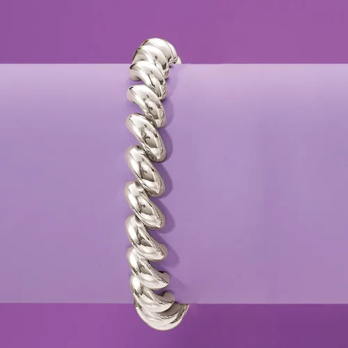 Vista 4 de Ross-Simons Italian Sterling Silver San Marco Bracelet