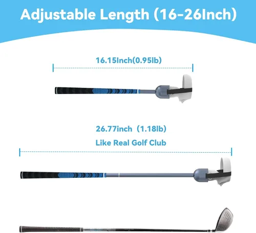 Vista 2 de DGPCT VR Golf Club Compatible with MetaOculus Quest 2, Adjustable Length VR Golf Handle, VR Golf Acccessory for Meta Golf