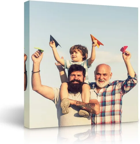 Vista 7 de SIGNLEADER Lienzo decorativo personalizado para pared, impresiones de lienzo personalizadas con tus fotos, decoración perfecta de pared