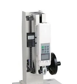 Vista 2 de CGOLDENWALL 1000N Vertical Side Shake Push Pull Test Station Stand con un indicador digital y un indicador de fuerza de empuje digcial