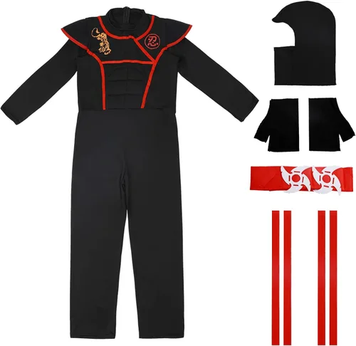 Vista 2 de Disfraz de Ninja de Halloween para niños y niños