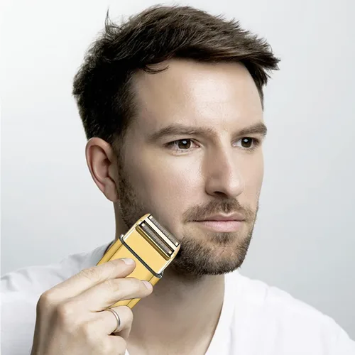 Vista 6 de Hoja de repuesto para afeitadora y cortadoras compatibles con BaBylissPRO Barberology Double FXFS2G (dorado)