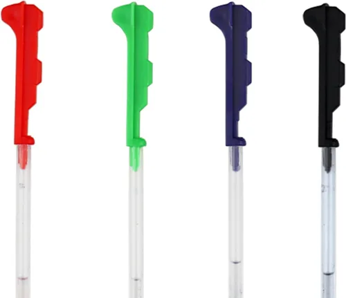 Vista 2 de DunBong Recambios de bolígrafo de tinta de 0.020 in, repuestos de repuesto, paquete de 10 unidades, color negro, azul, rojo, verde (10 unidades)