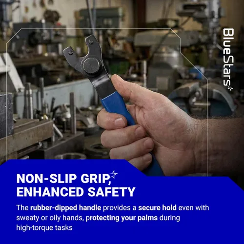 Vista 8 de BlueStars SEWA20 - Llave amoladora universal ajustable para amoladora de tuerca de bloqueo, compatible con Dewalt Bosch y otras amoladoras