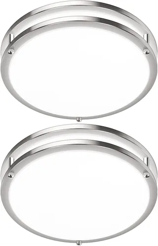 Vista 19 de Luces de Techo LED de 12 Pulgadas 36W, 2700K/3000K/4000K/5000K/6500K Ajustables de Montaje Empotrado, 3200LM Súper Brillantes Regulables Accesorio